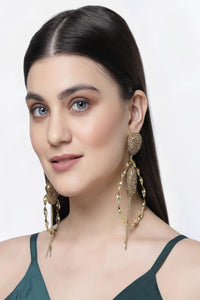 Twirled Gold Hoop Earrings
