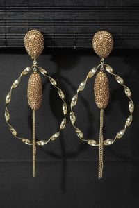 Twirled Gold Hoop Earrings