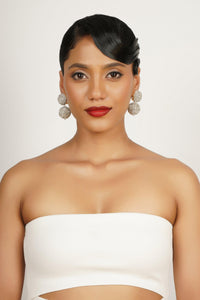 Silver Ball Earrings