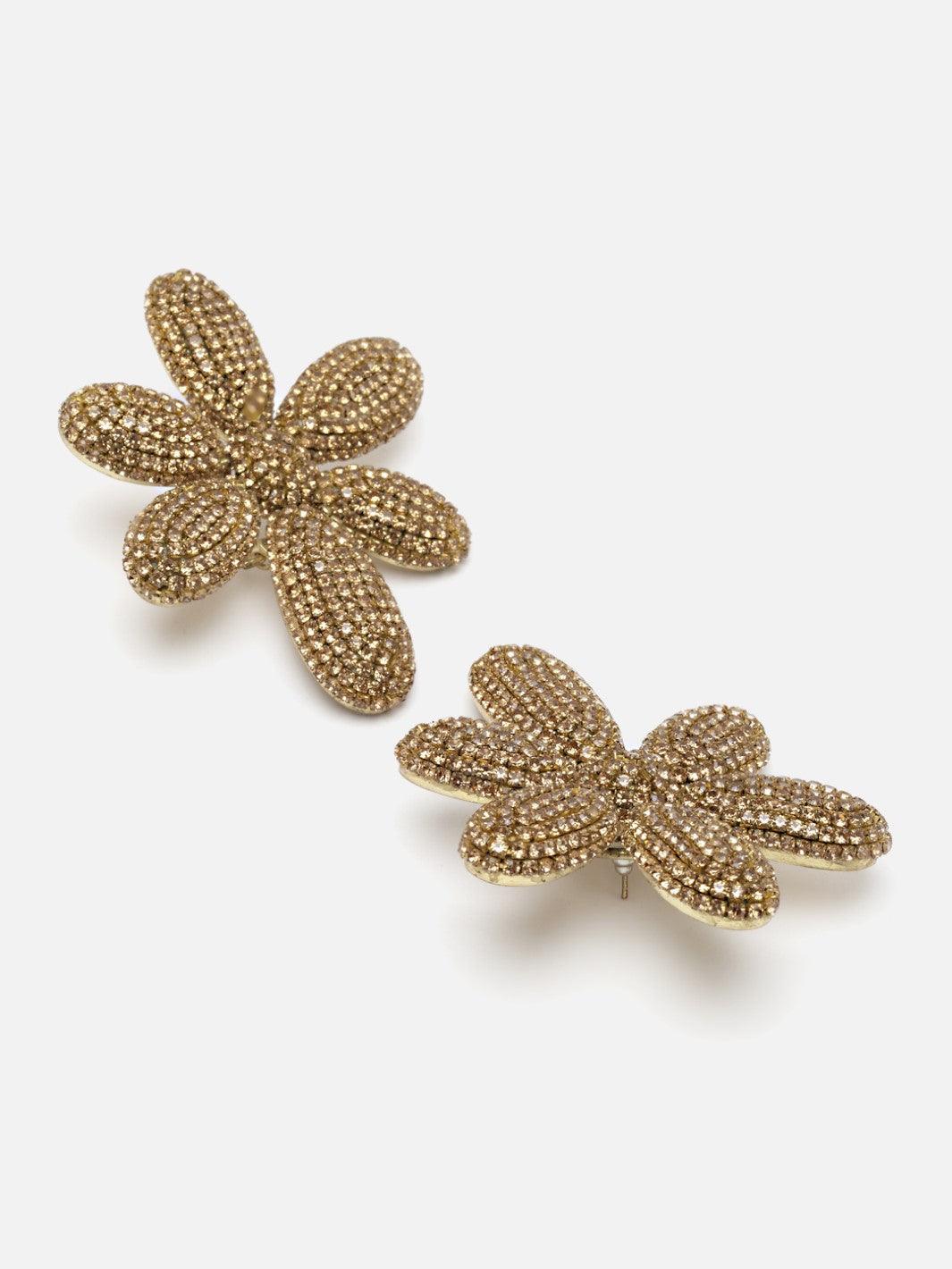 Gold Daisy Earrings - Bijoux by Priya