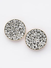 Crystal button studs - Bijoux by Priya