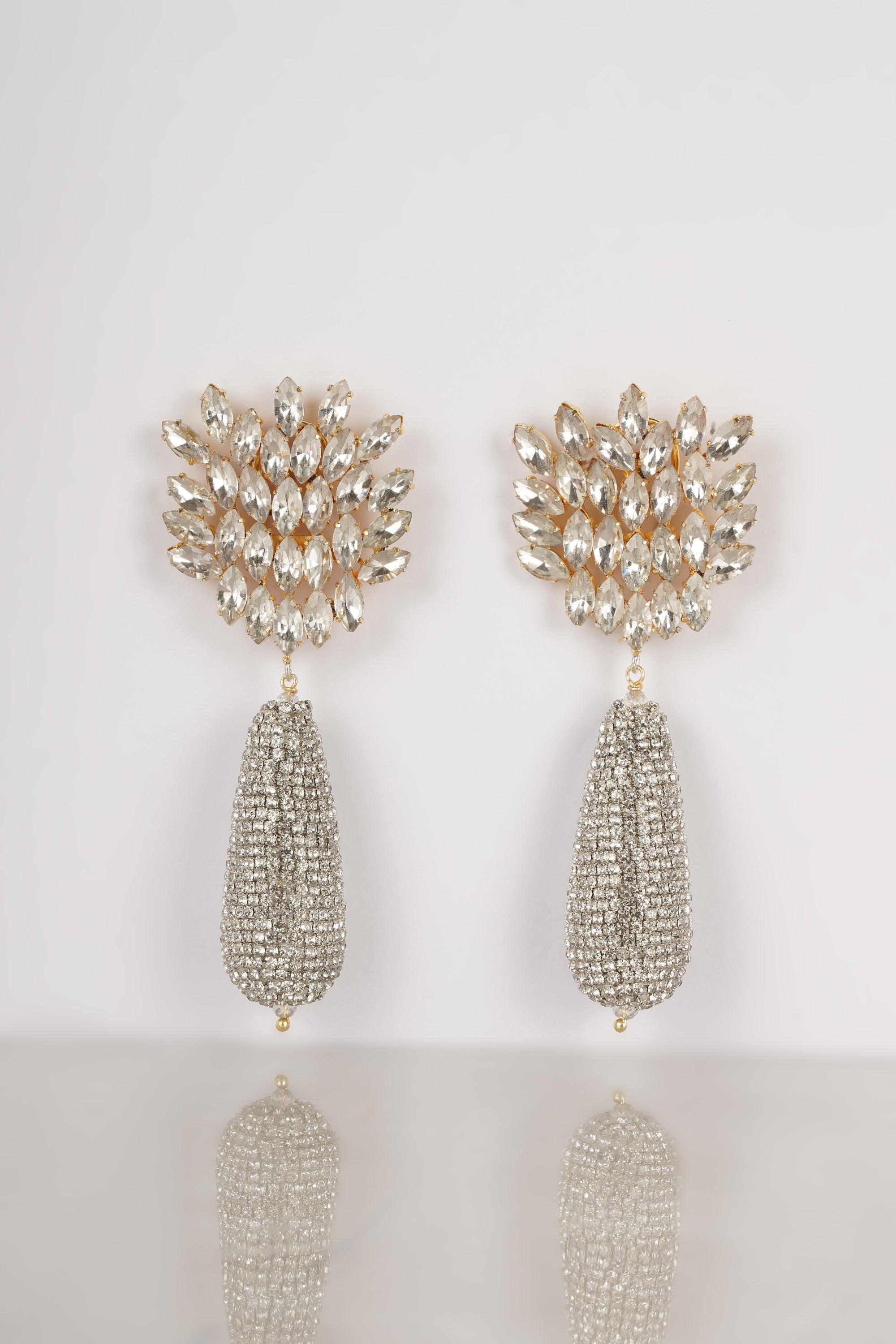 Floral Crystal earrings