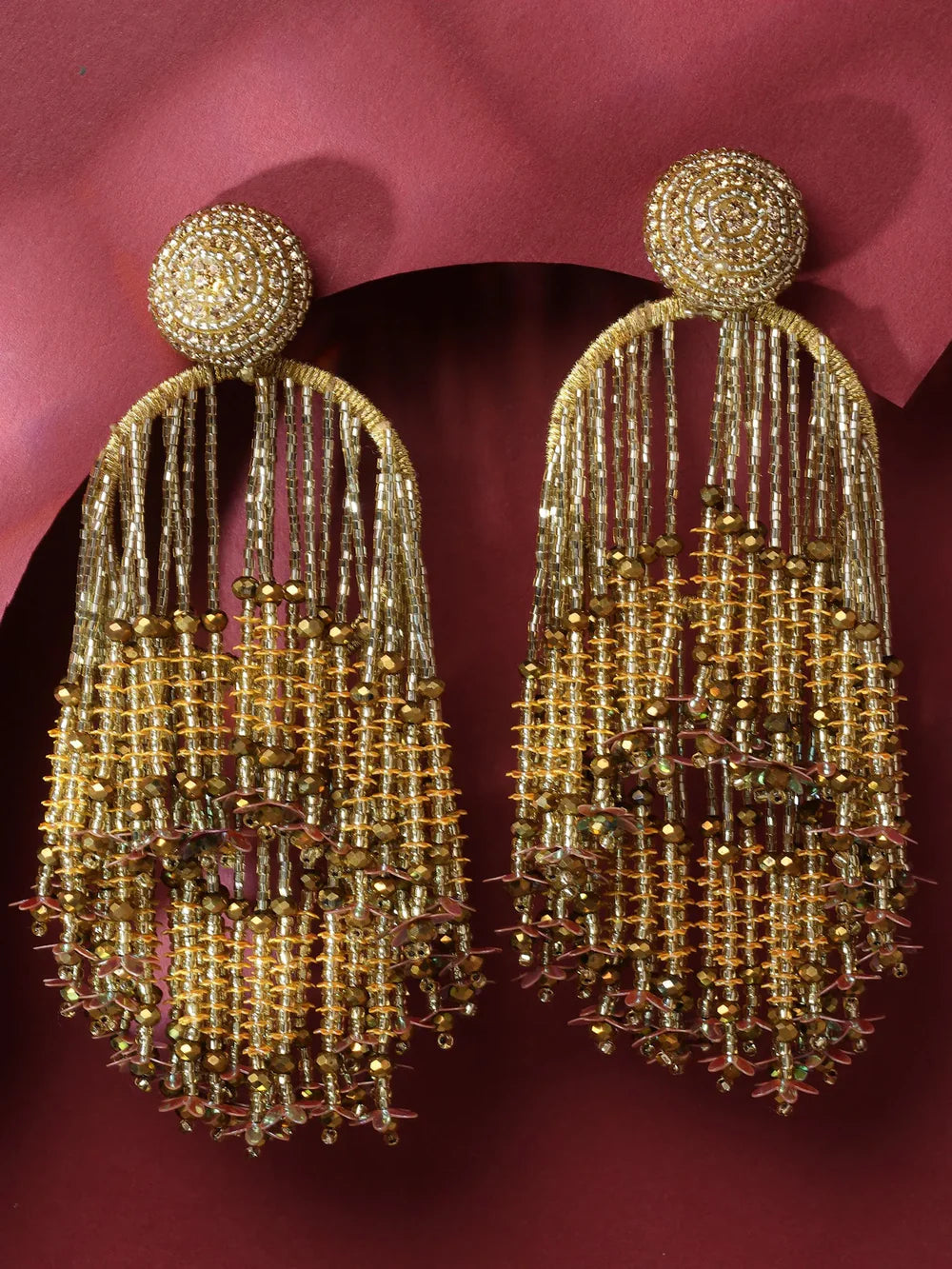 Crystal Tassel Earrings