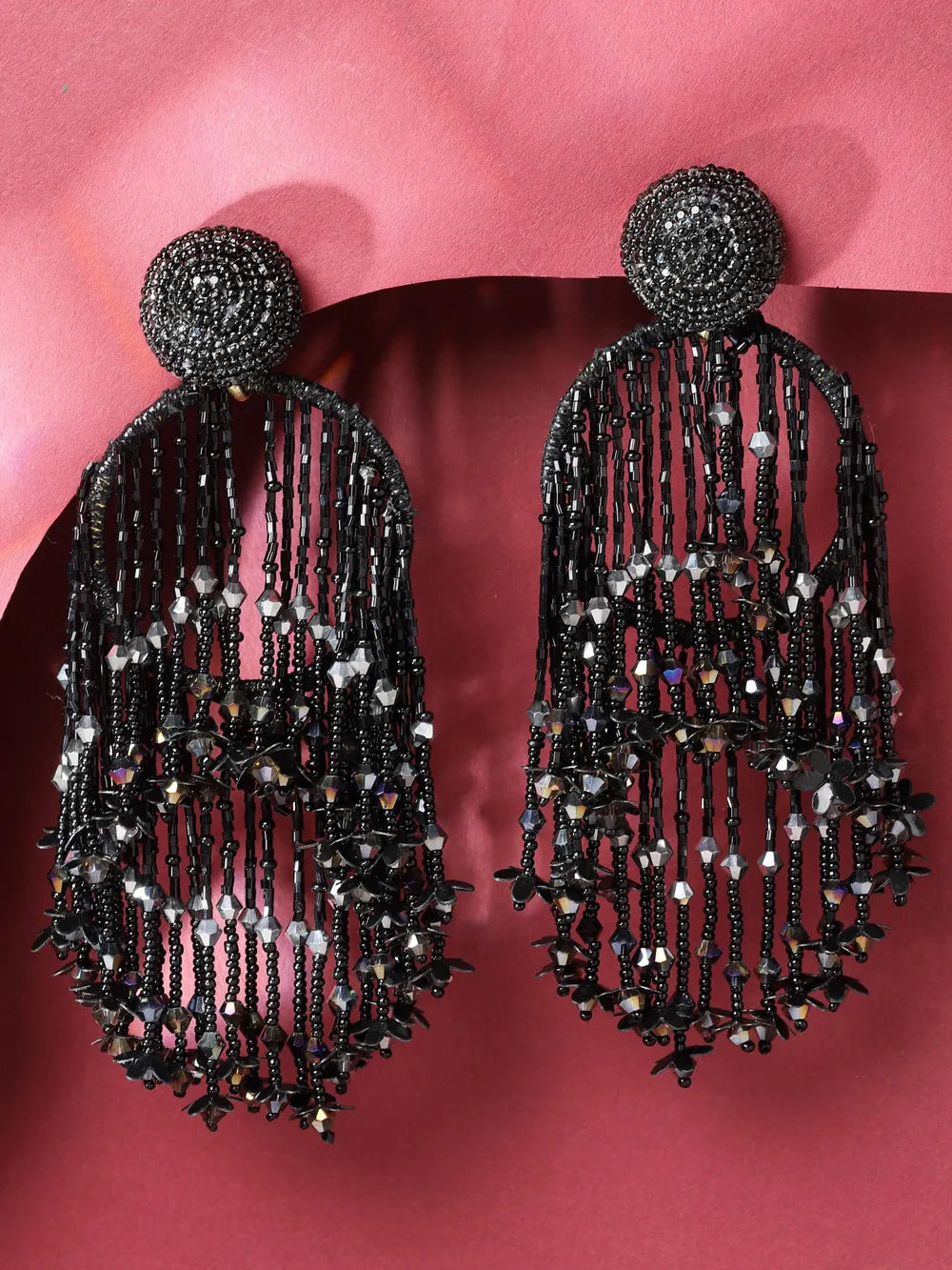 Crystal Tassel Earrings