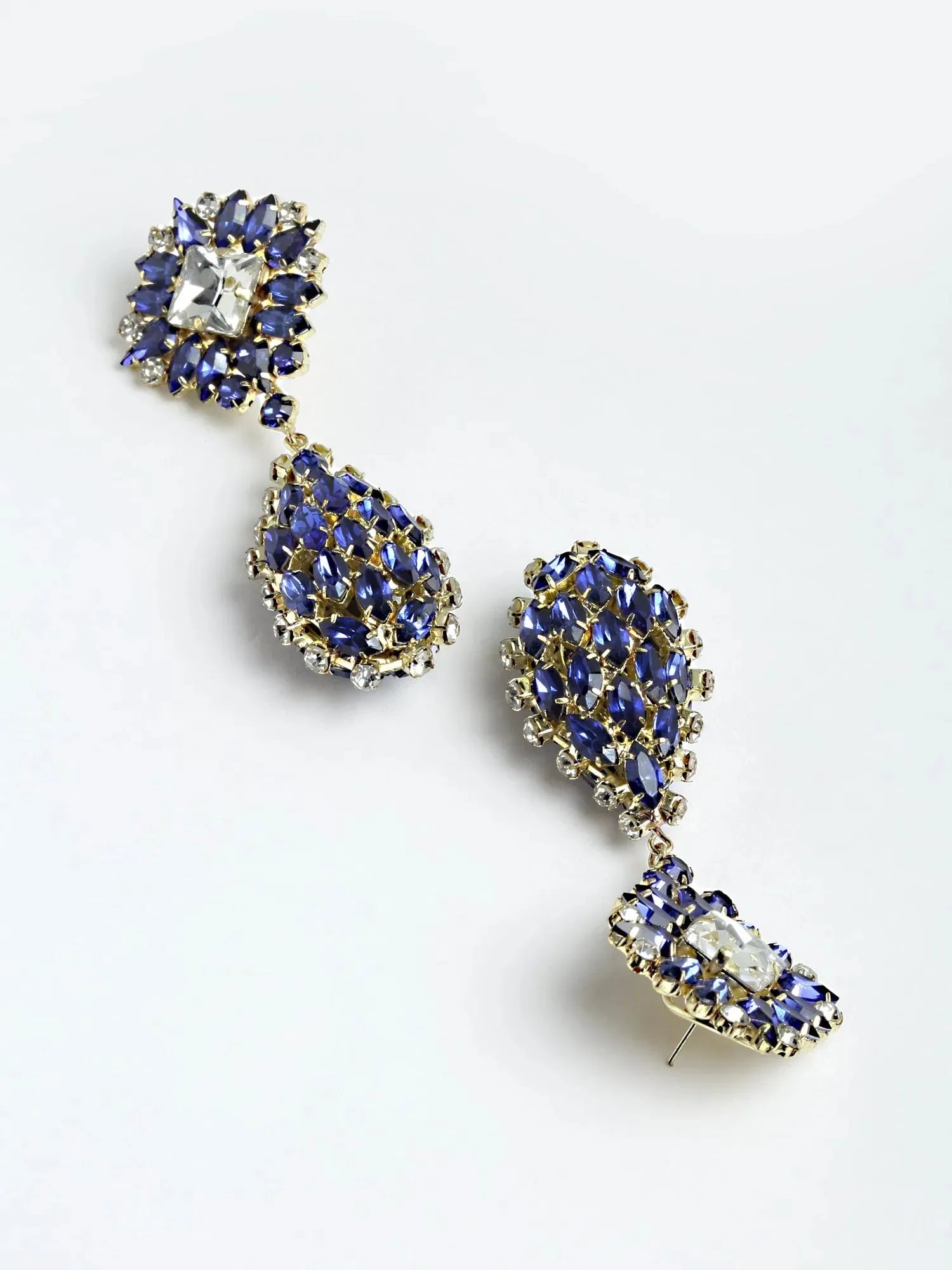 Blue Crystal Earrings