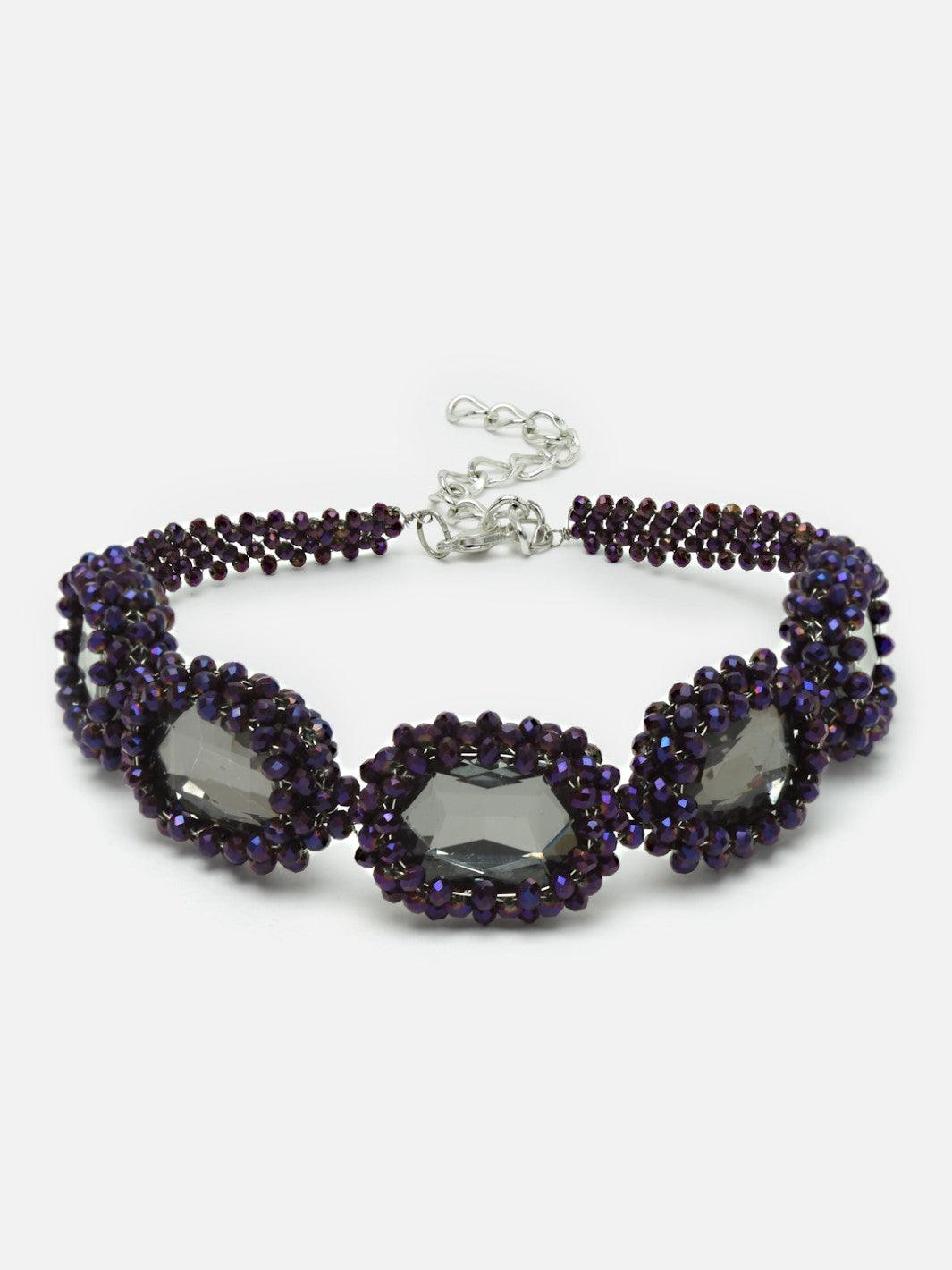 Purple Beads Necklace