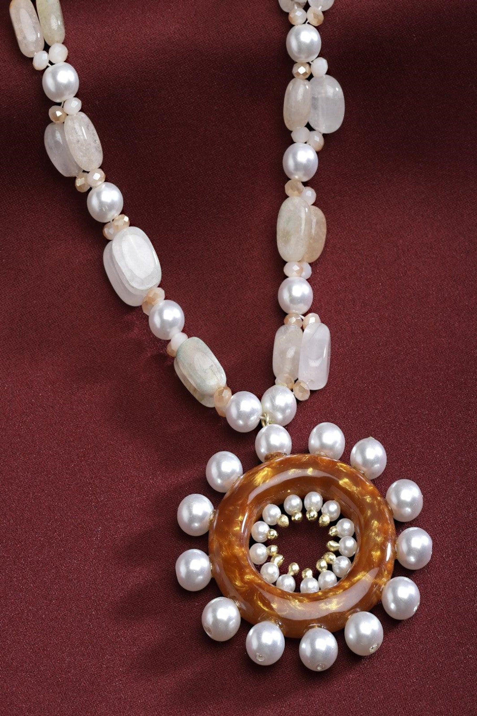 Sunshine Necklace with Semi precious stones 