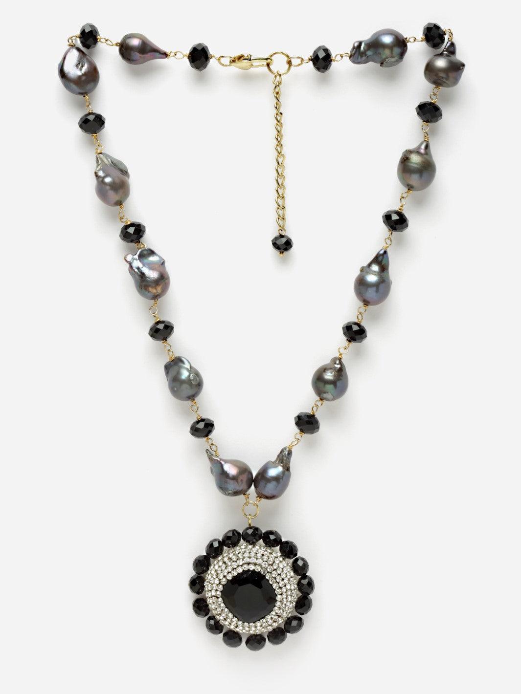 Sunshine necklace with Baroque pearl - Bijoux by Priya