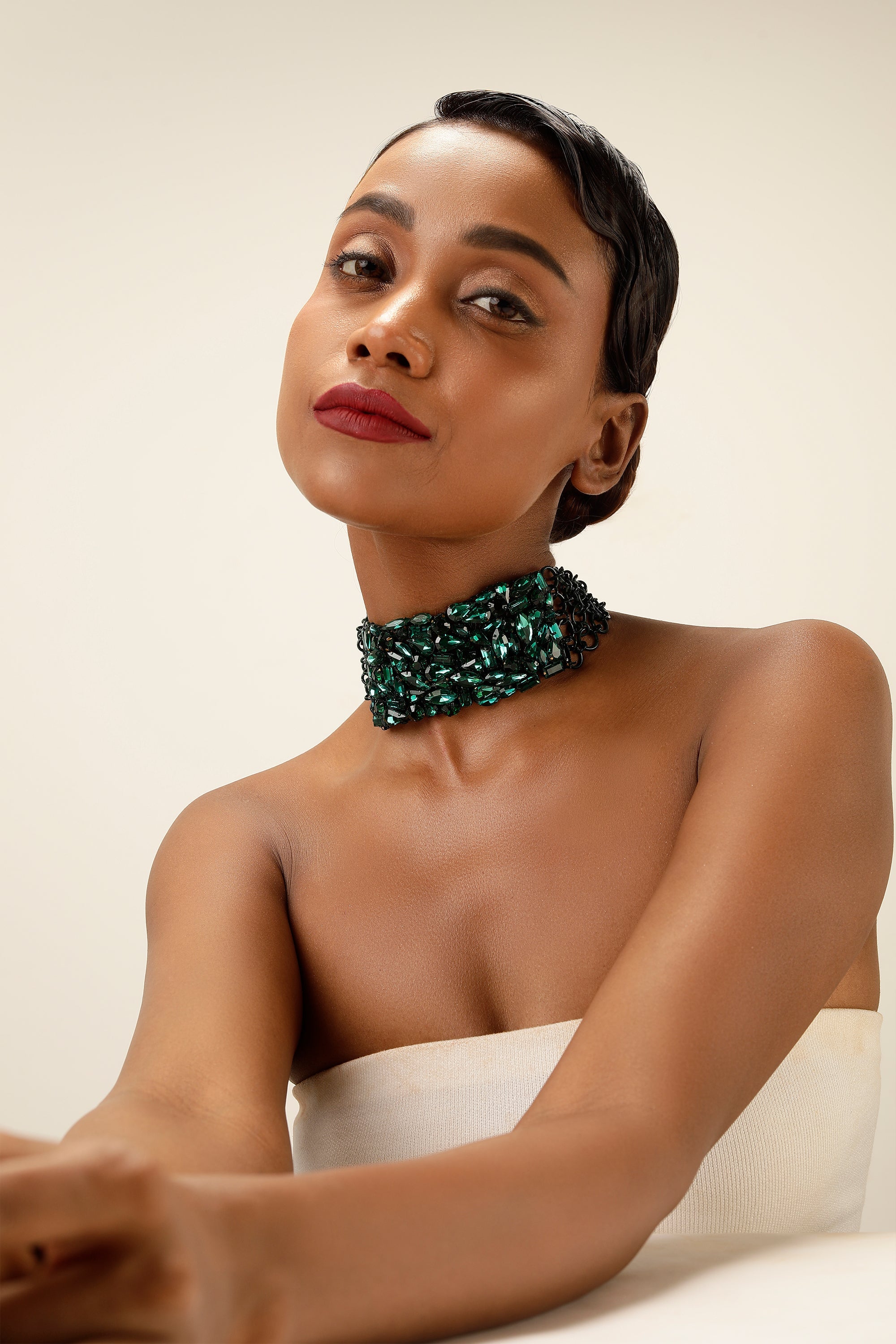 Starlit Collar – Emerald