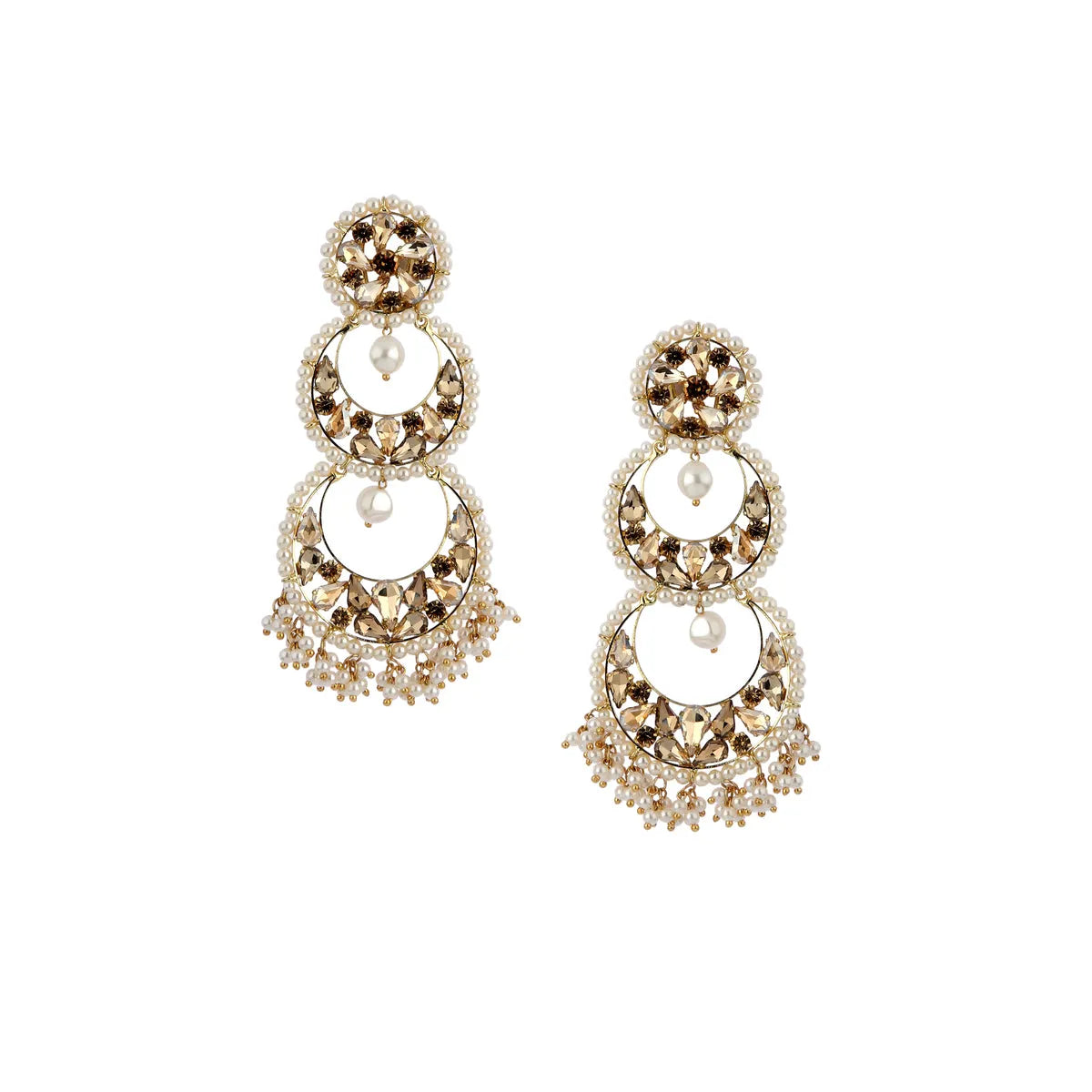 2 Layered Chandbali Earrings