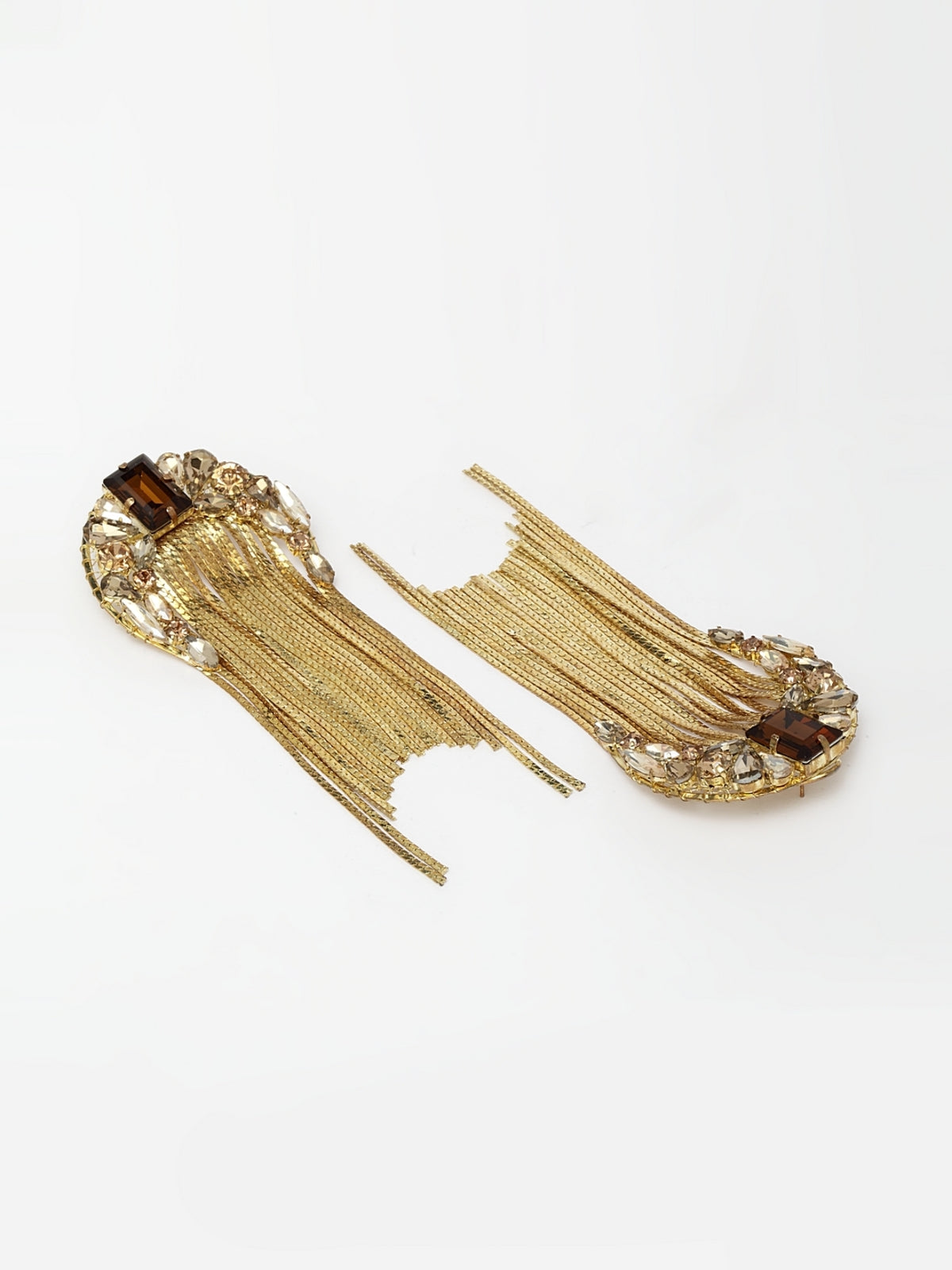 Gold Waterfall Chain Earrings