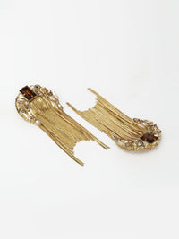 Gold Waterfall Chain Earrings