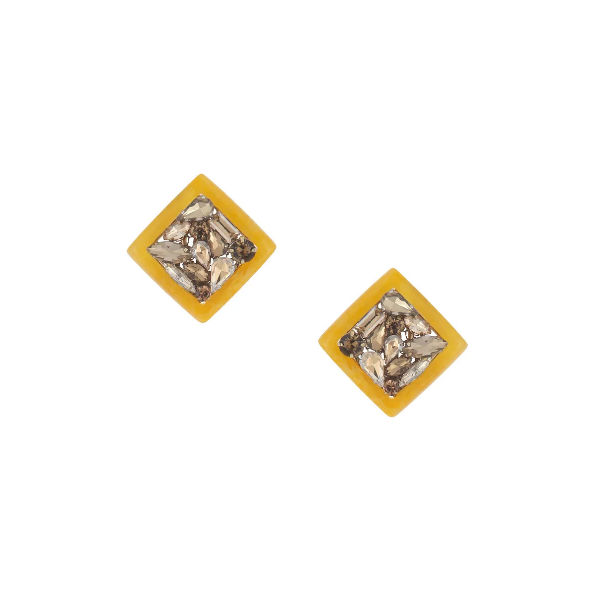 Yellow Stud Earrings