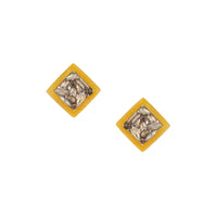 Yellow Stud Earrings