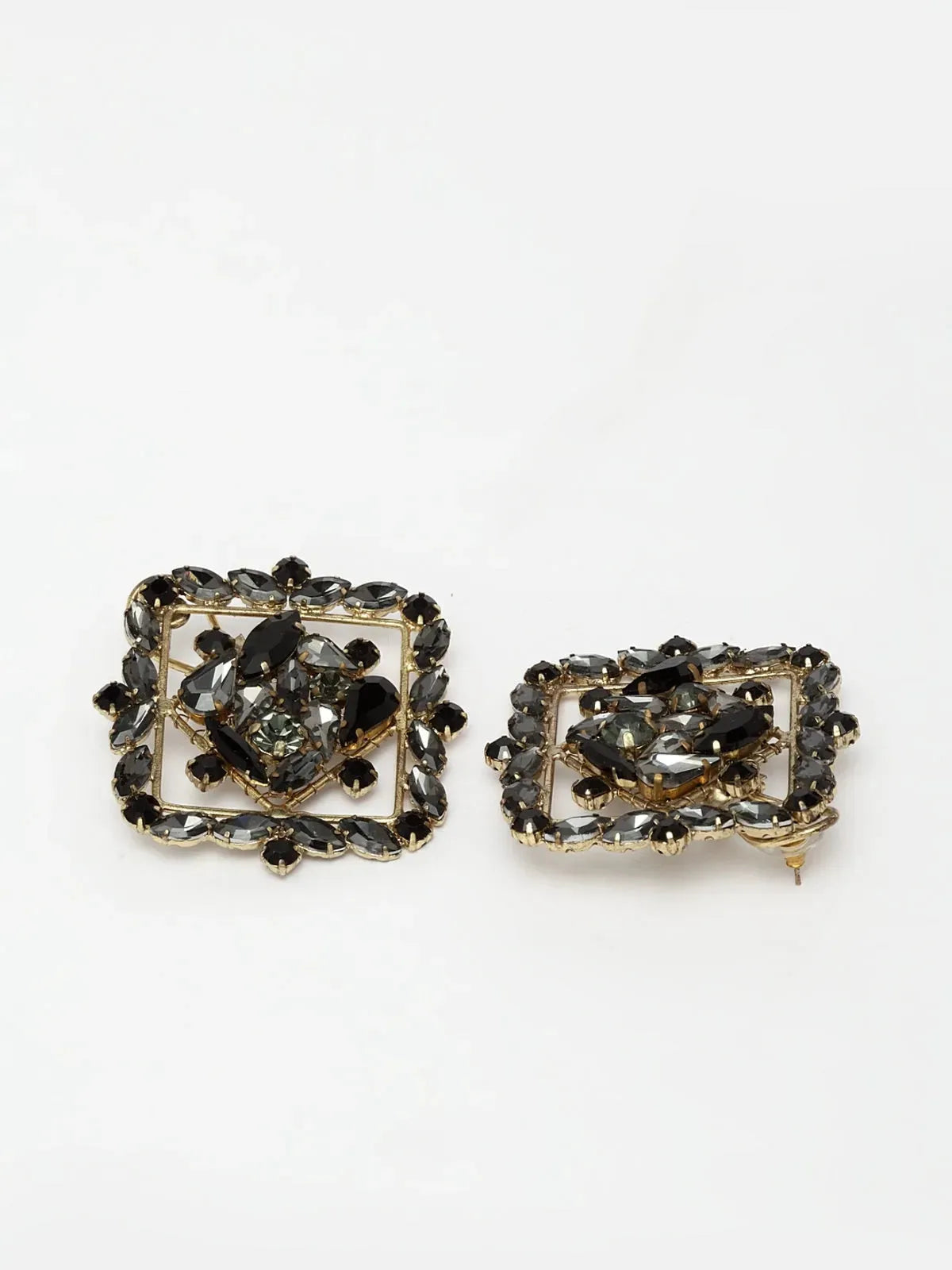 Diamond Shaped Black Stud earrings