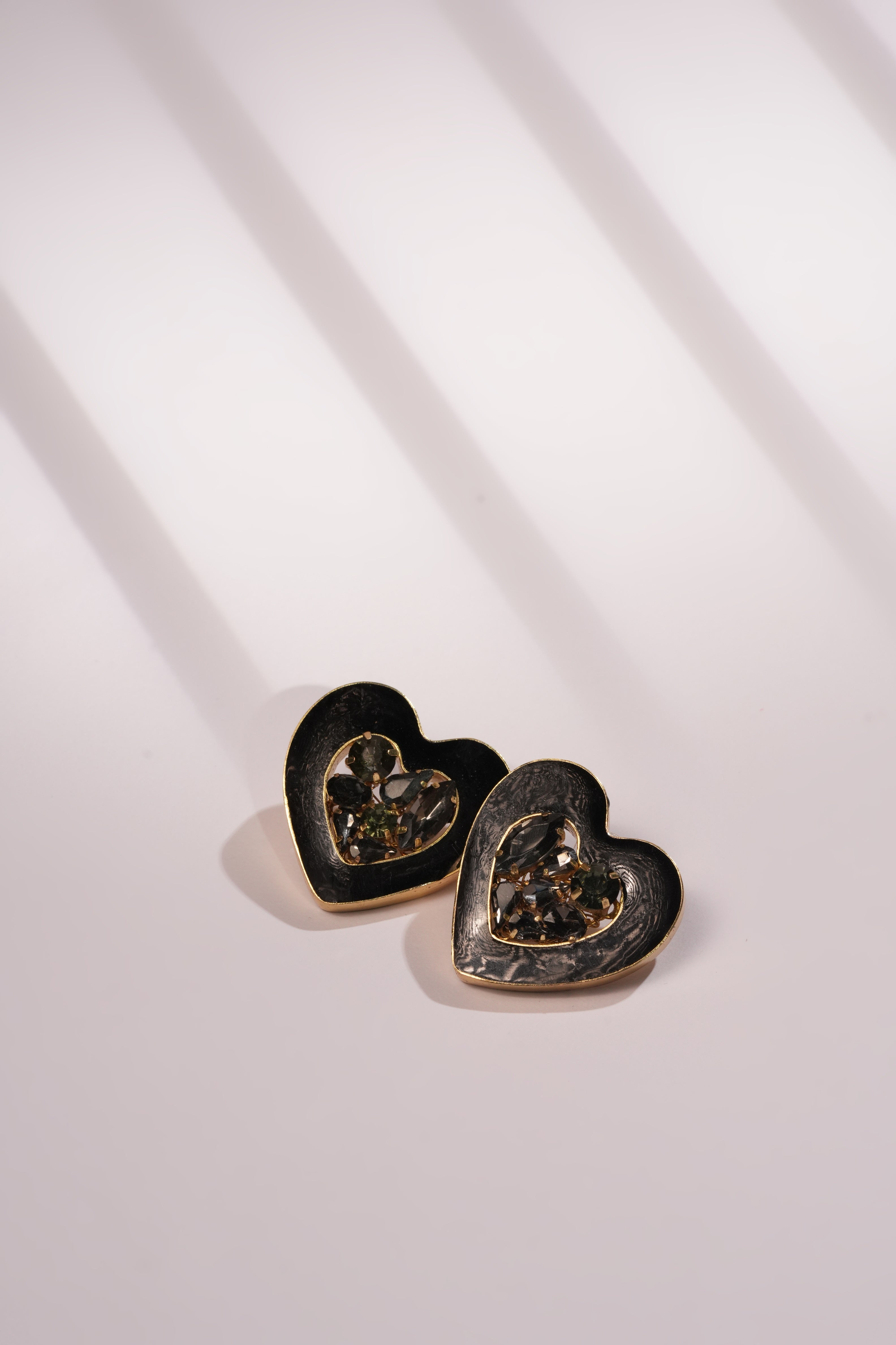 Heart-Shaped Resin Studs