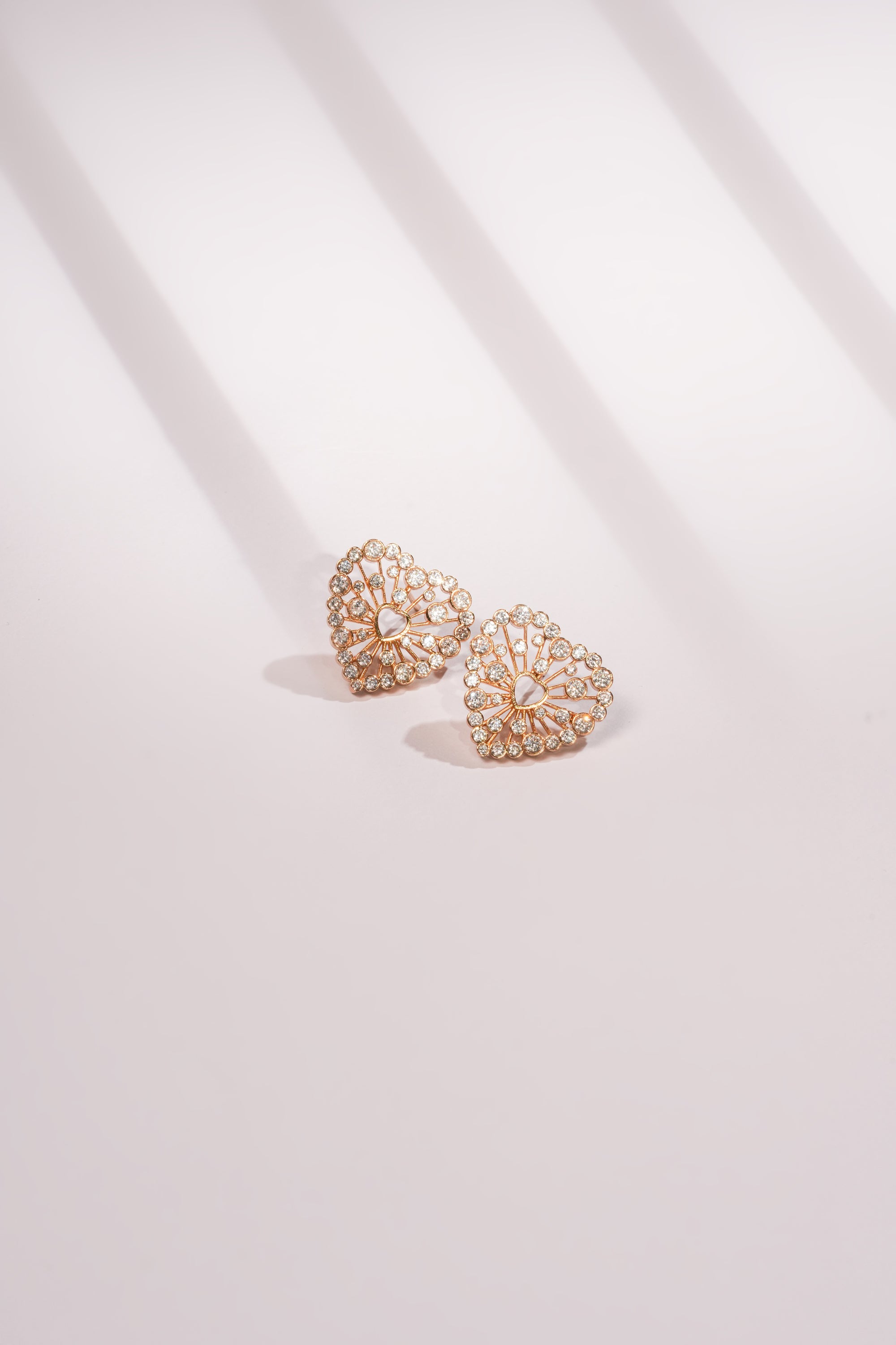 Lattice Heart Studs