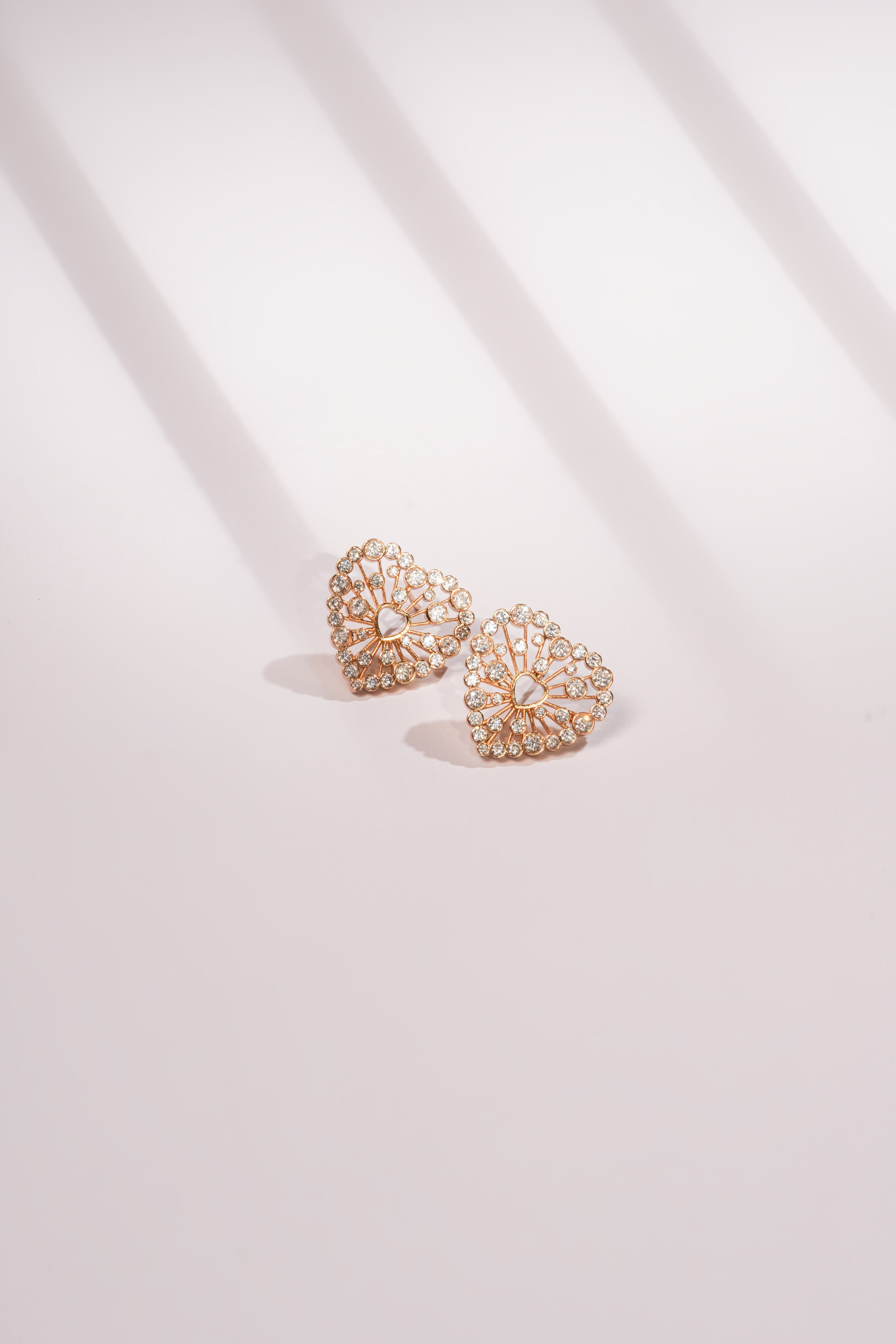 Lattice Heart Studs