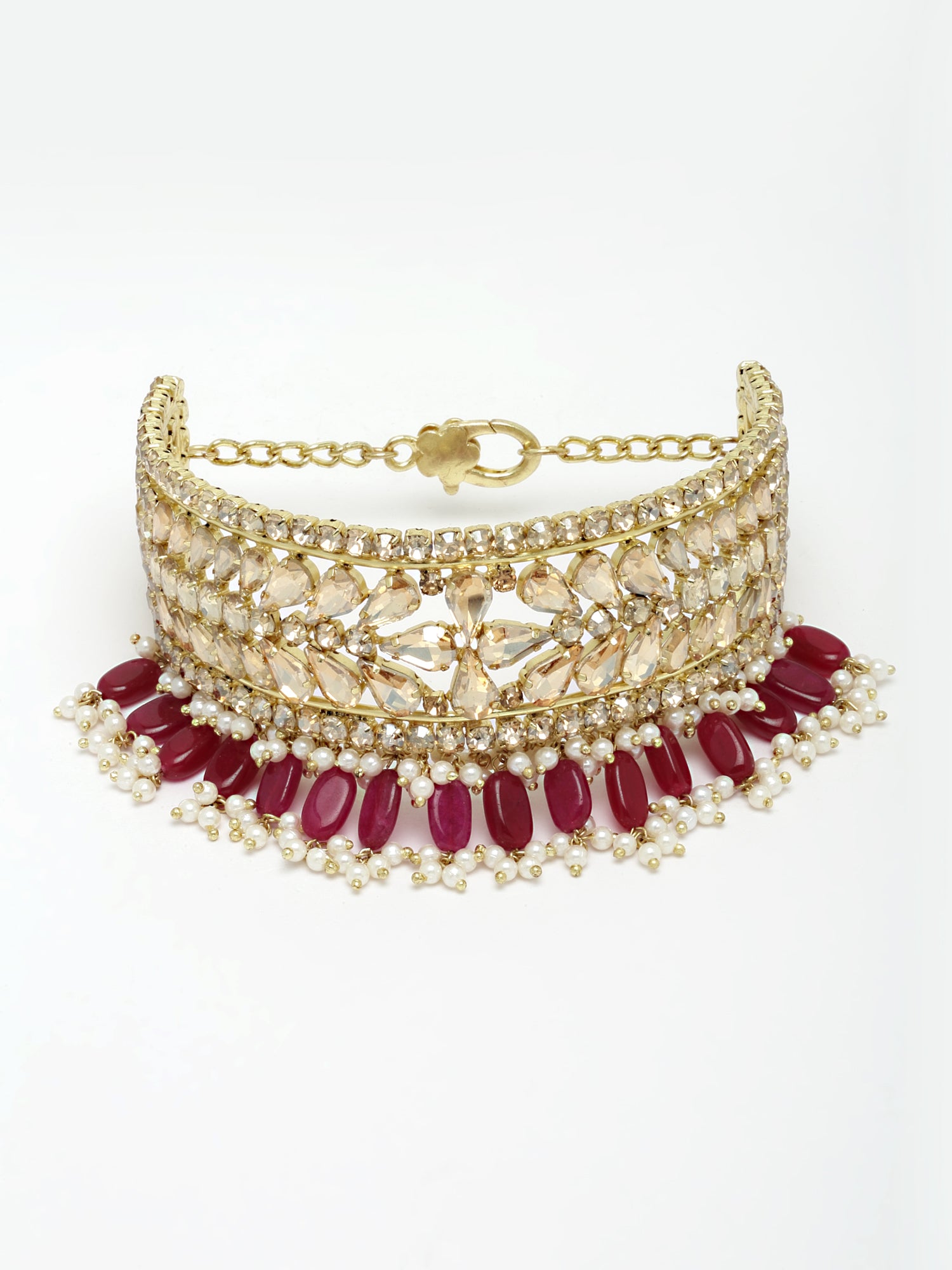 Gold Crystal choker